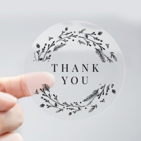 GZGXKJ 1000 Pièces Étiquette De Sceau Transparent 1Pouces